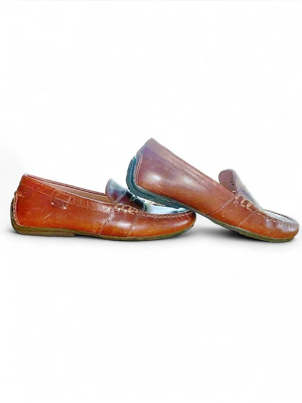Polo by Ralph Lauren Men’s Brown Leather Penny Loafers